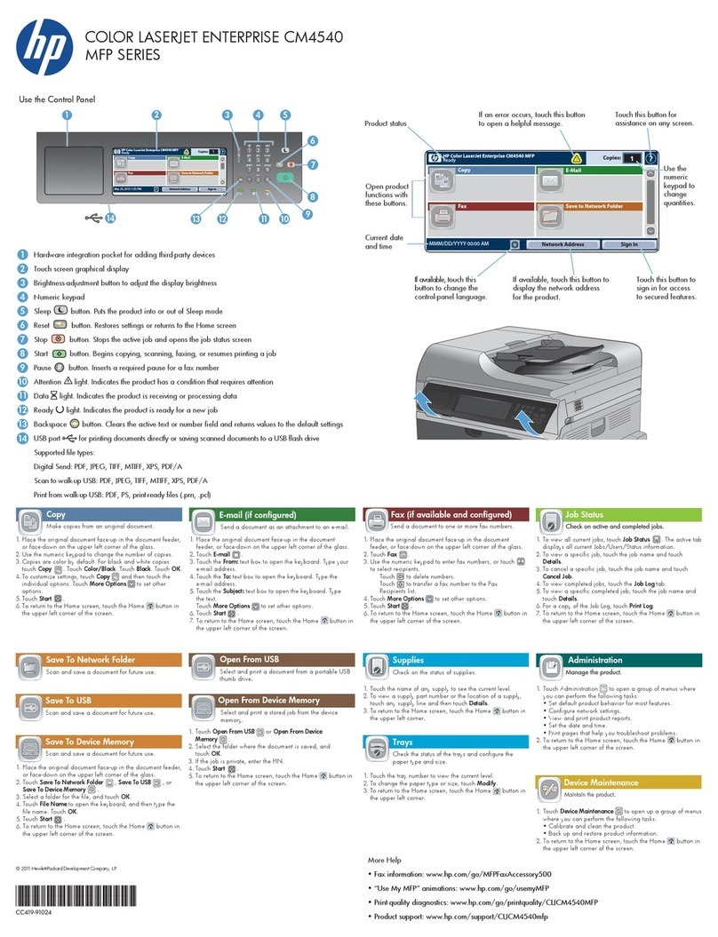 HP CM4540 COLOR LASERJET Use manual