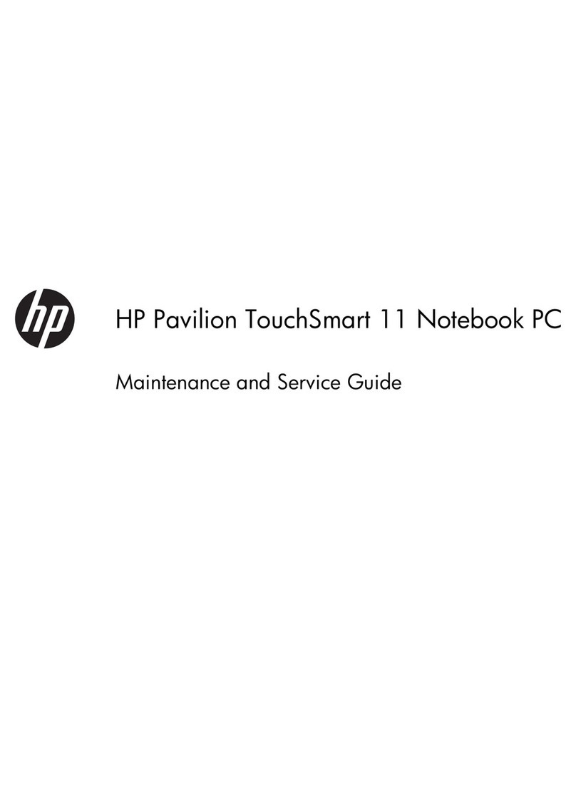 HP Pavilion TouchSmart 11-e000 Manual