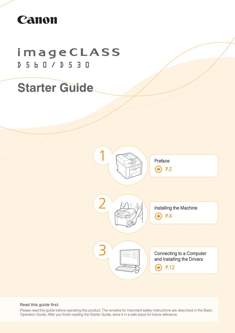 Canon imageCLASS D530 Safety guide