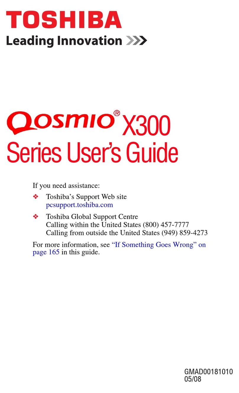 Toshiba X305-Q705 User manual