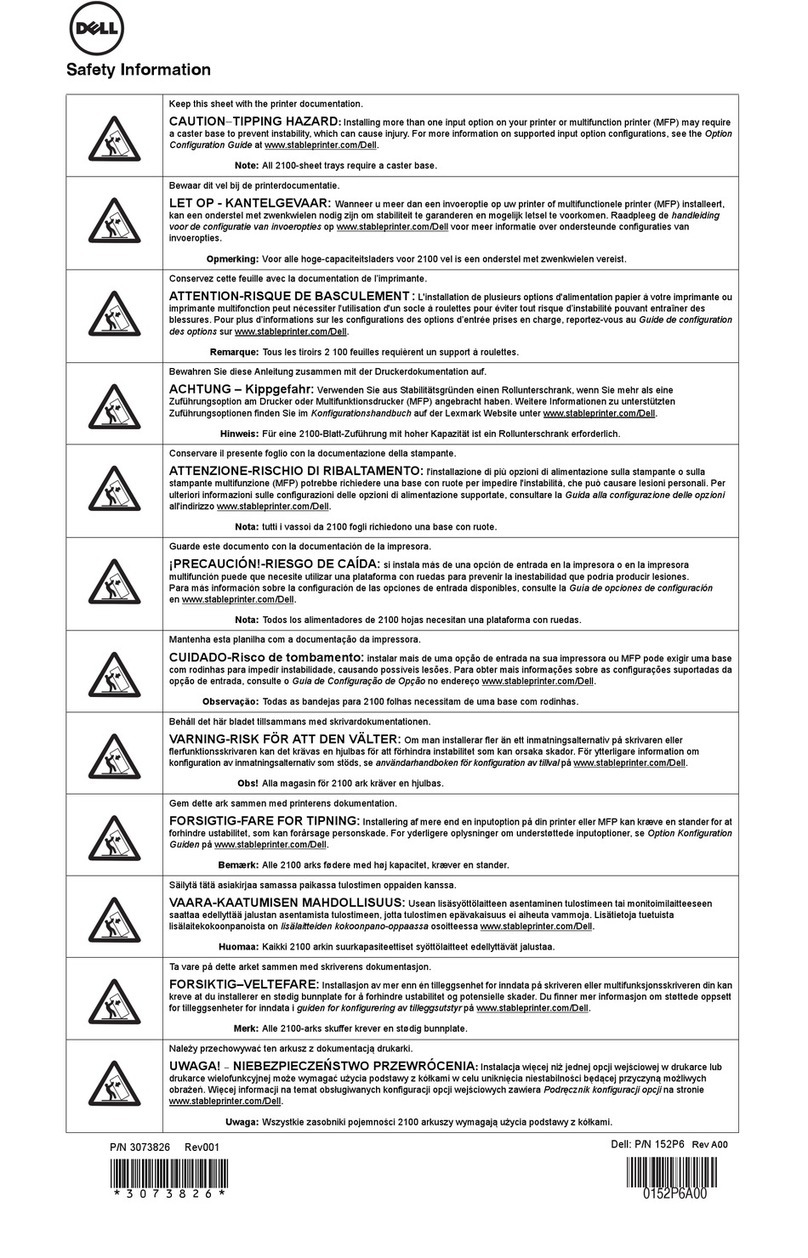 Dell B5465dnf Mono Laser Printer MFP Original instructions