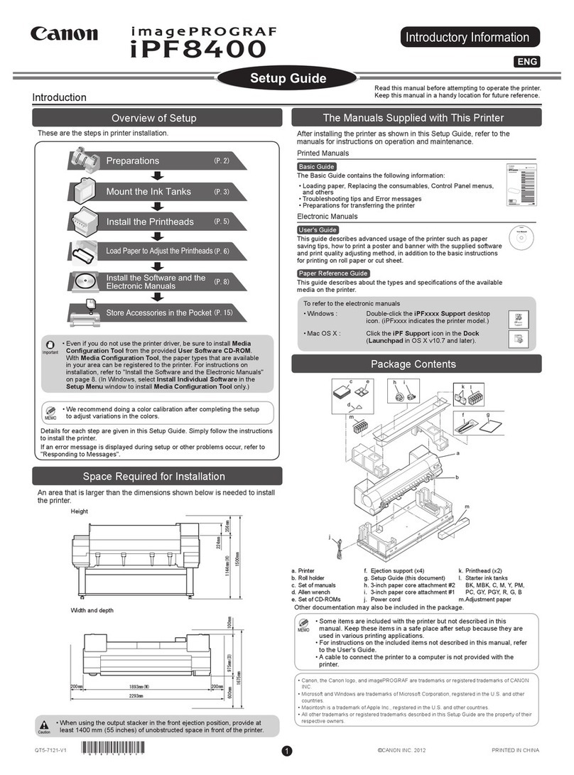Canon imagePROGRAF iPF8400 User manual