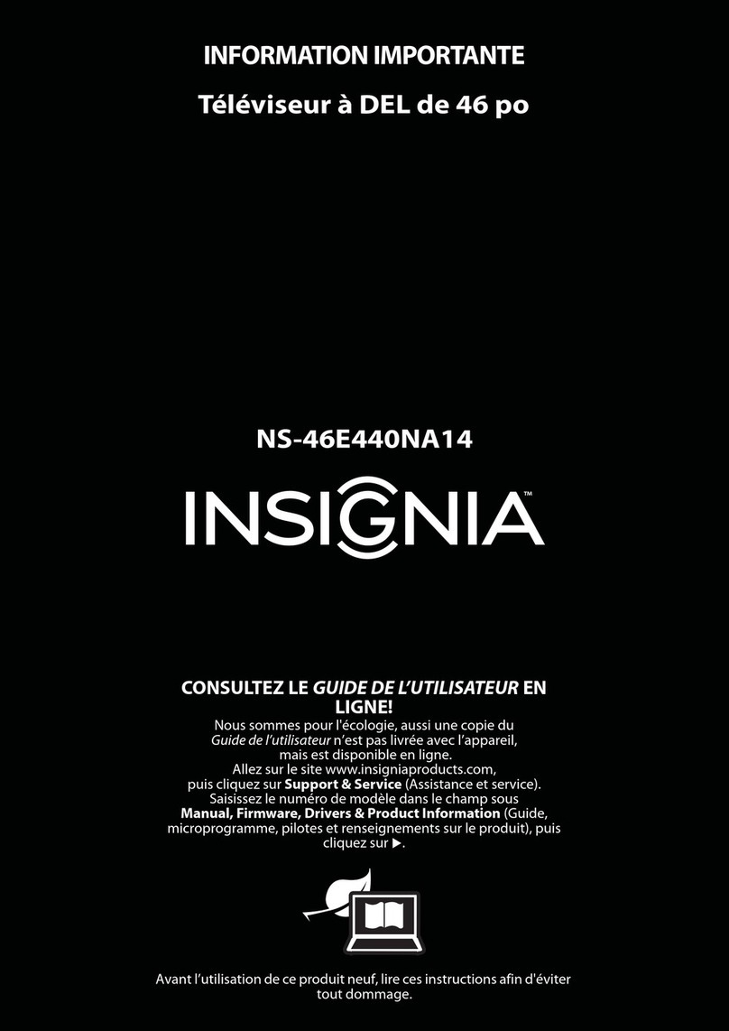 Insignia NS-46E440NA14 Operating manual