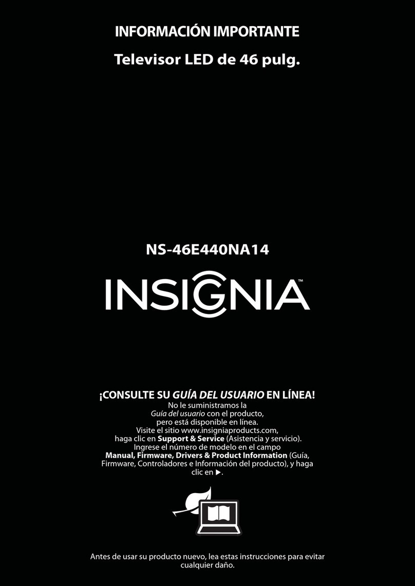 Insignia NS-46E440NA14 Operating manual