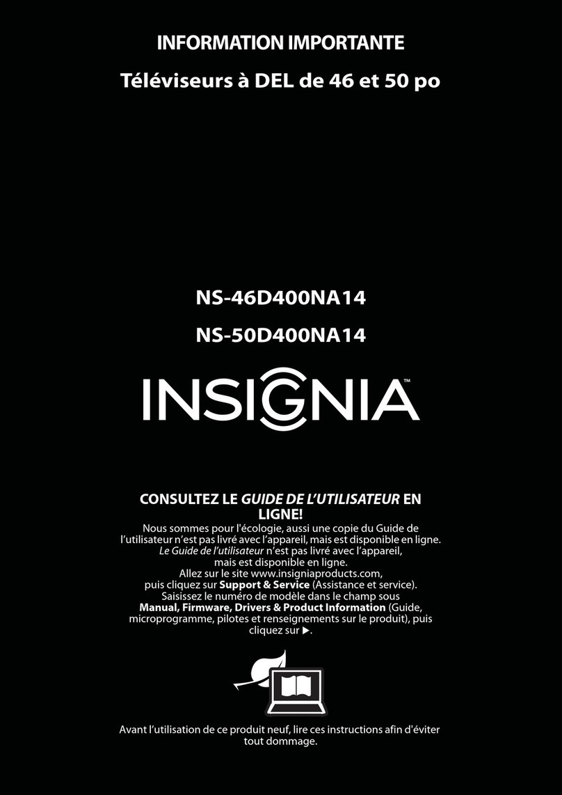 Insignia NS-46D400NA14 Operating manual