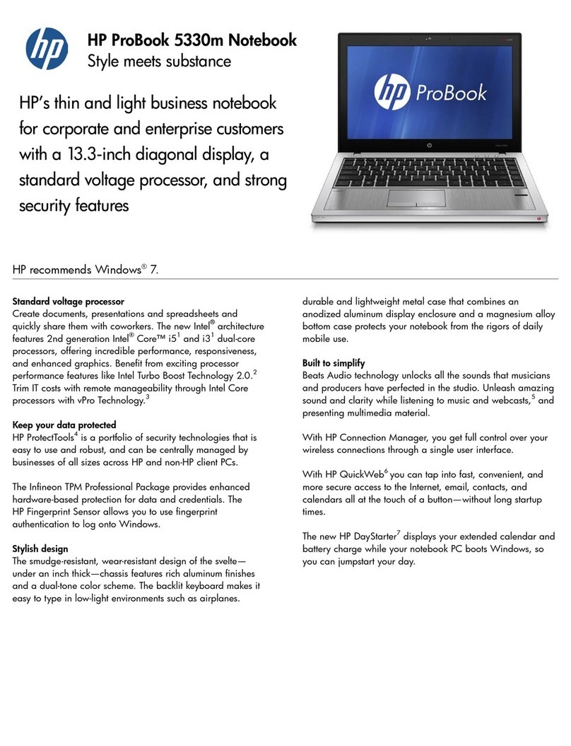 HP ProBook 5330m User manual