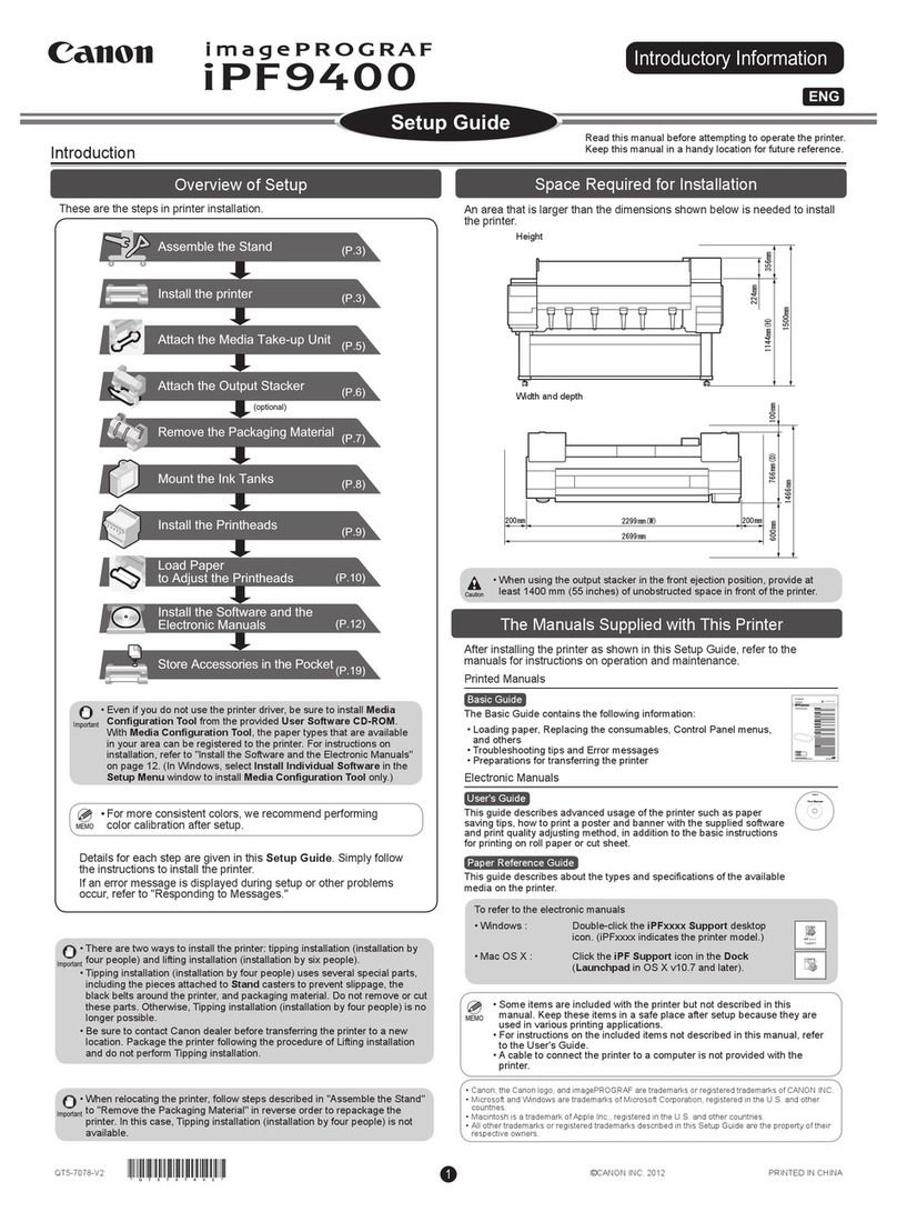 Canon imagePROGRAF iPF9400 User manual