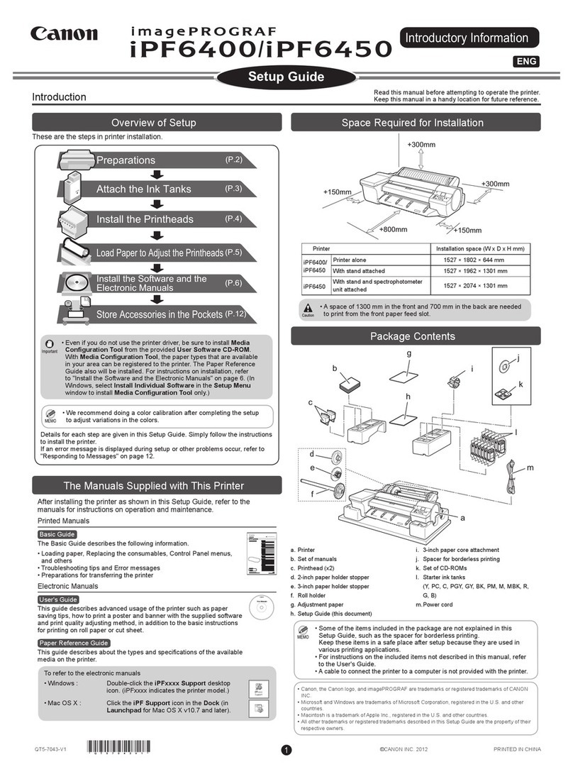 Canon imagePROGRAF iPF6400 User manual
