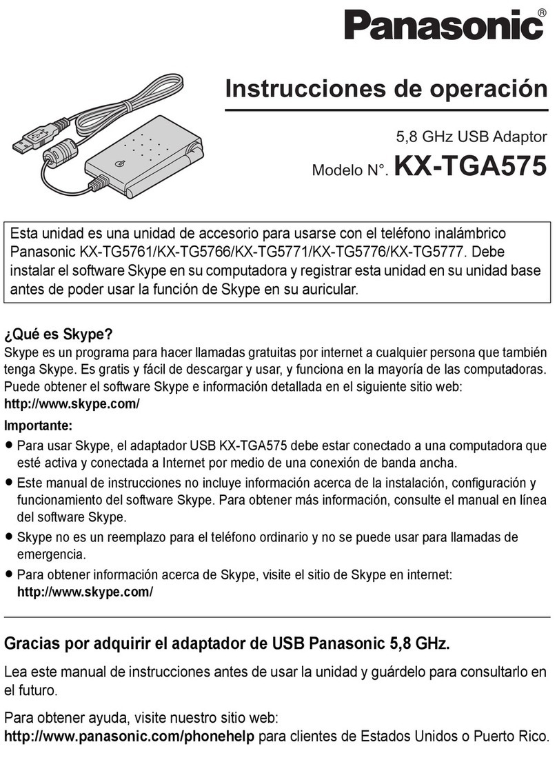 Panasonic KXTGA575 - 5 Instruction Manual