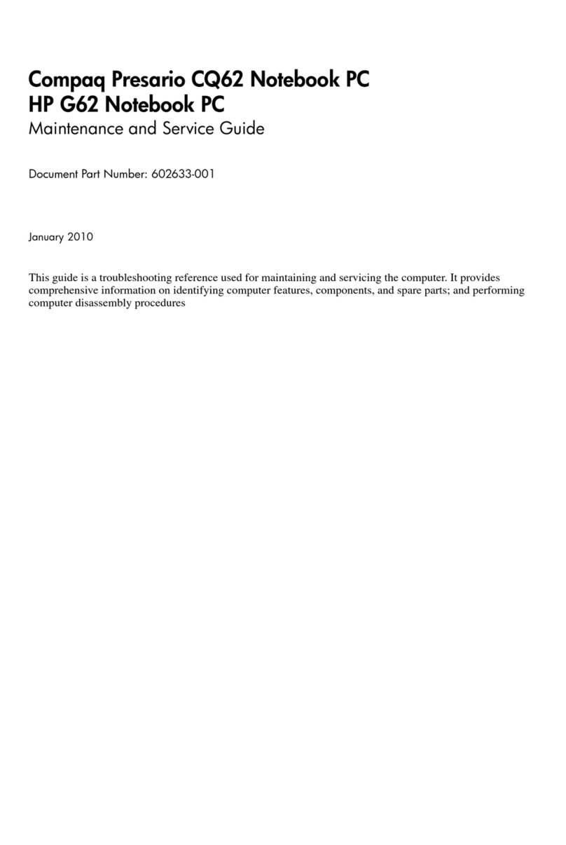 HP G62-400 - Notebook PC Manual