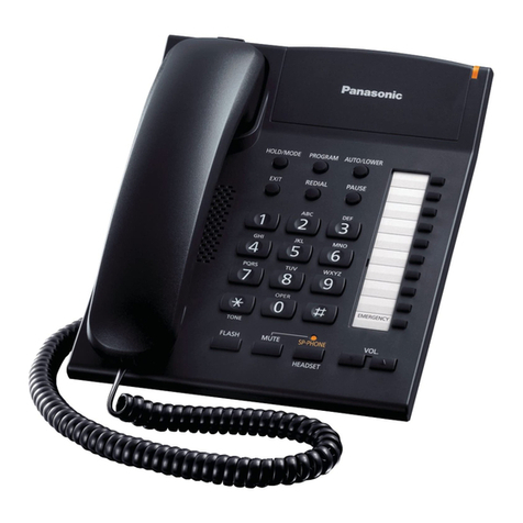 Panasonic KXTS840 operating instructions