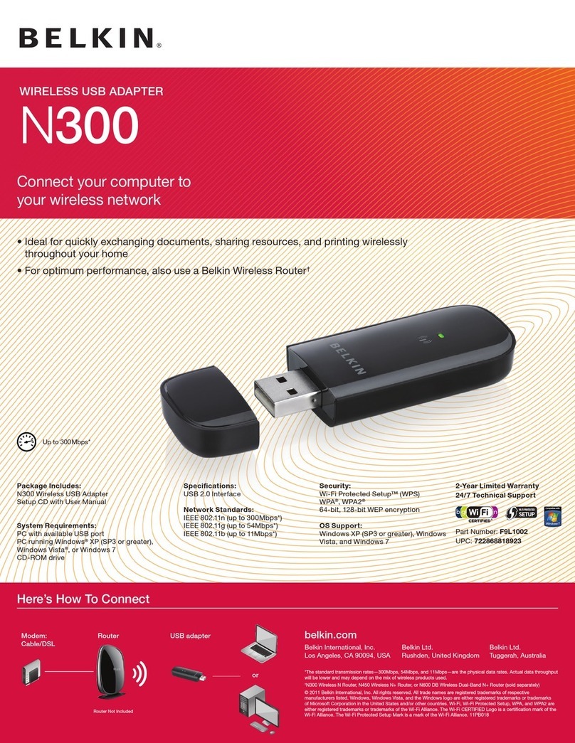 Belkin SURF N300 User manual