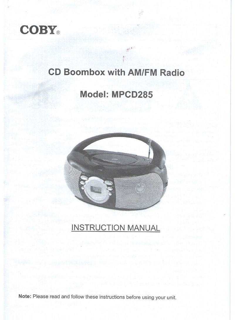 Coby MPCD285 instruction manual
