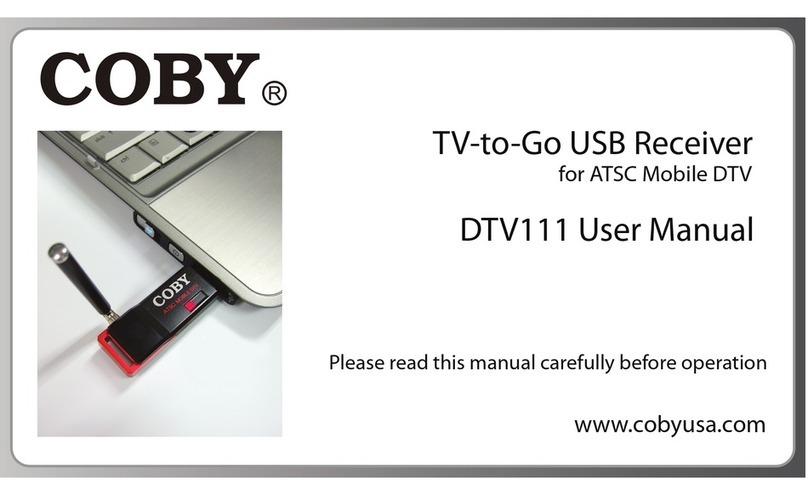 Coby DTV111 User manual