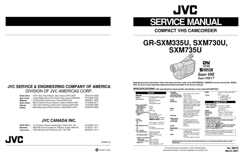 JVC GR-SXM335U Service manual