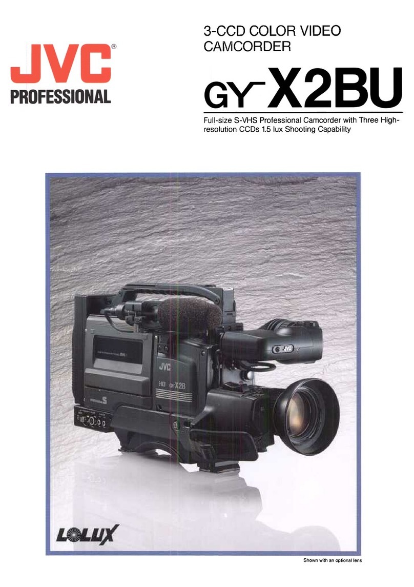 JVC GY-X2BU - S-vhs 3-ccd Camcorder Less Lens User manual