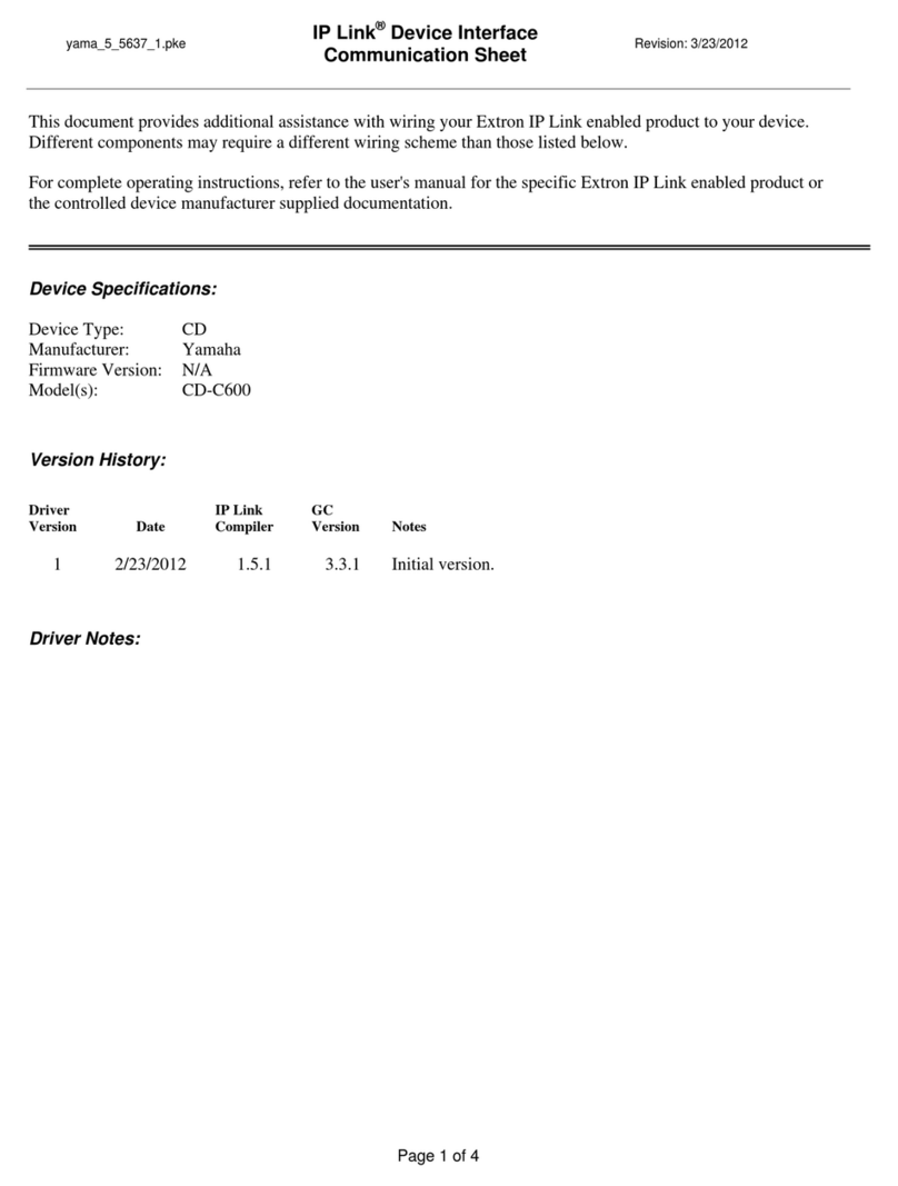Yamaha CD-C600 Use and care manual