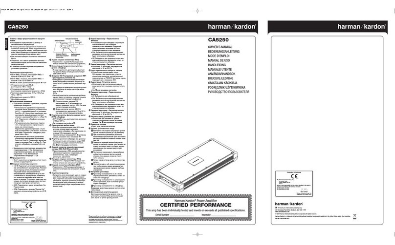 Harman Kardon CA5250 user guide