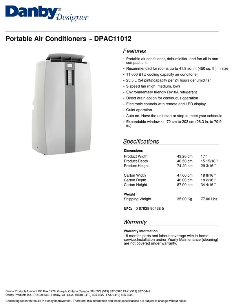 Danby Designer DPAC11012 User manual