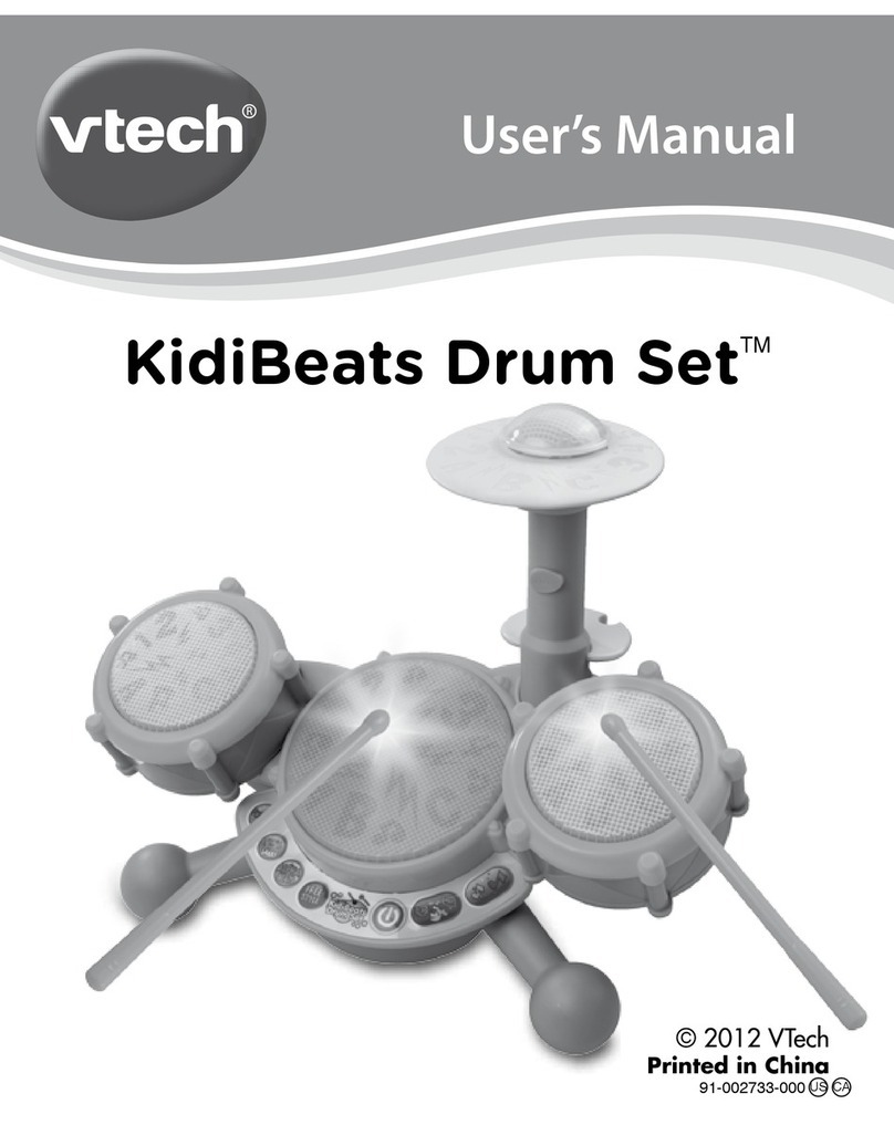 V-tech KidiBeats Drum Set User manual