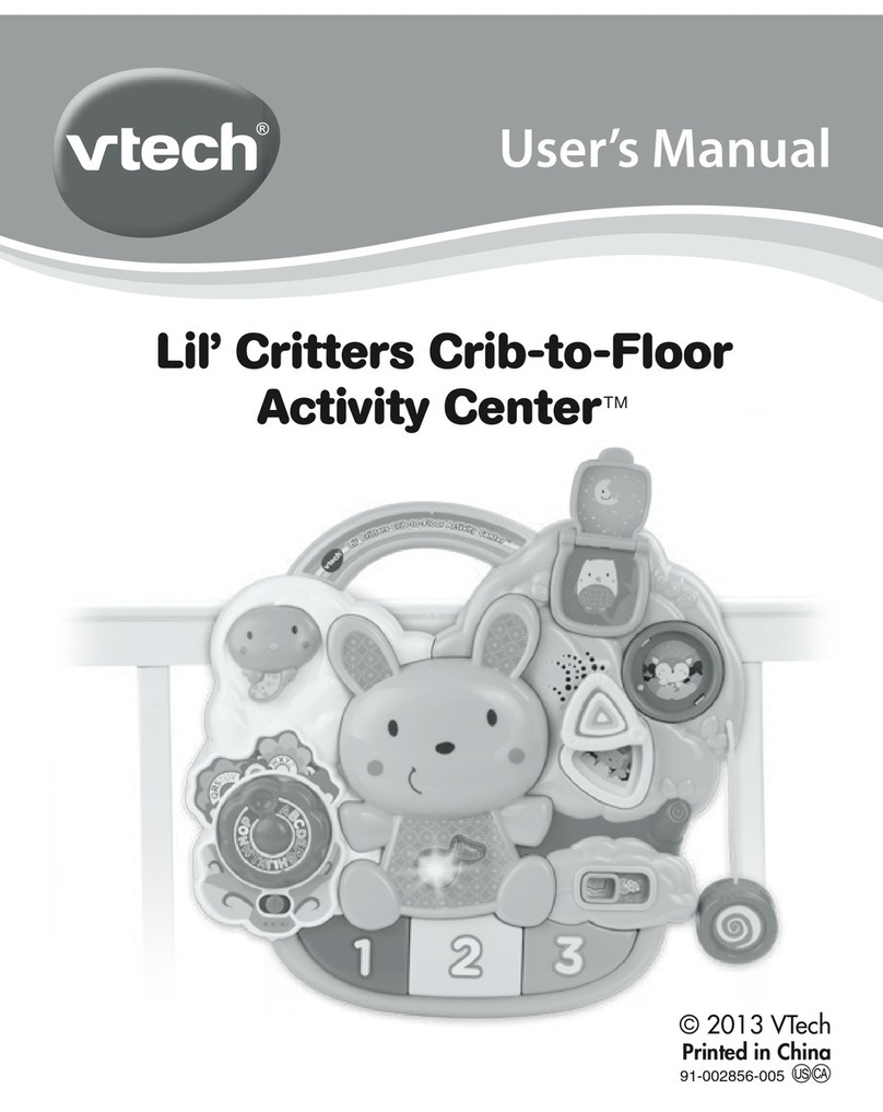 V-tech Lil Critters Crib-to-Floor Activity Center User manual
