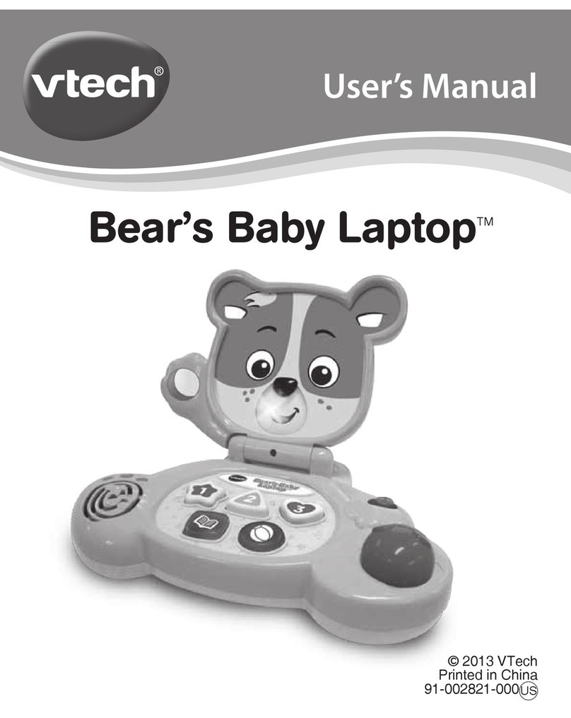 V-tech Bear s Baby Laptop User manual