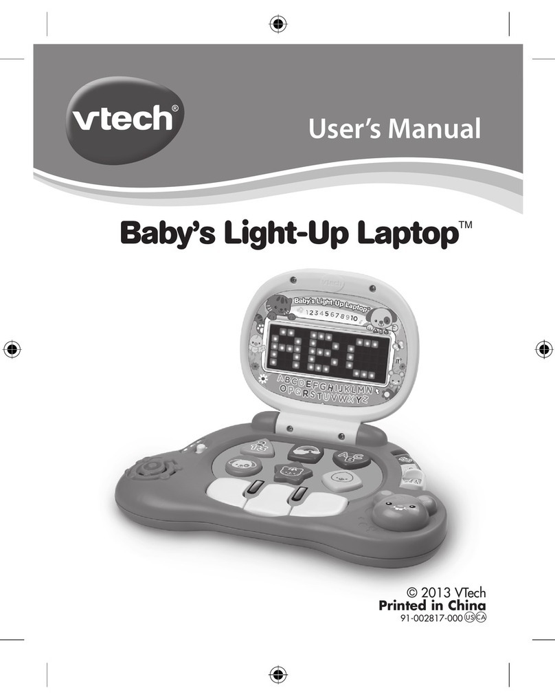V-tech Baby s Light-Up Laptop Pink User manual
