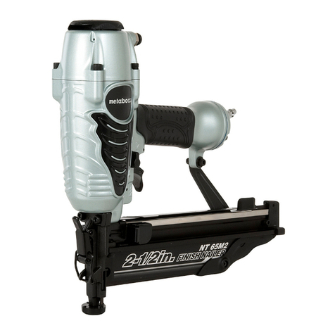 Hitachi NT65M2 - to 2-1 16 Gauge Finish Nailer Instruction and safety manual