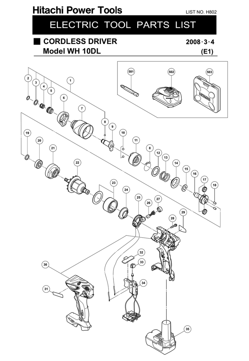 Hitachi WH10DL User manual