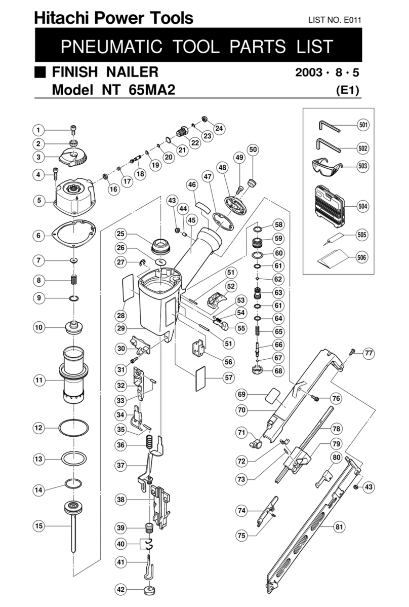 Hitachi NT 65MA2 parts list