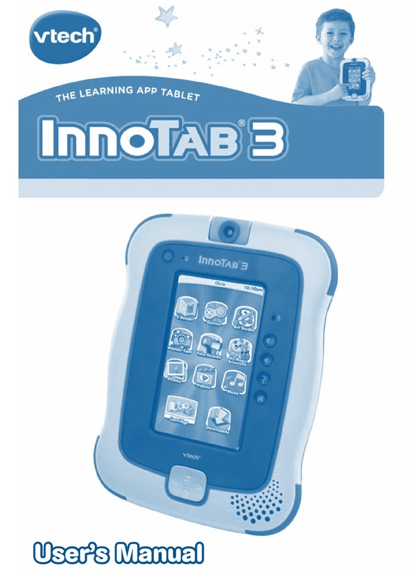 V-tech InnoTab 3 The Learning App Tablet User manual