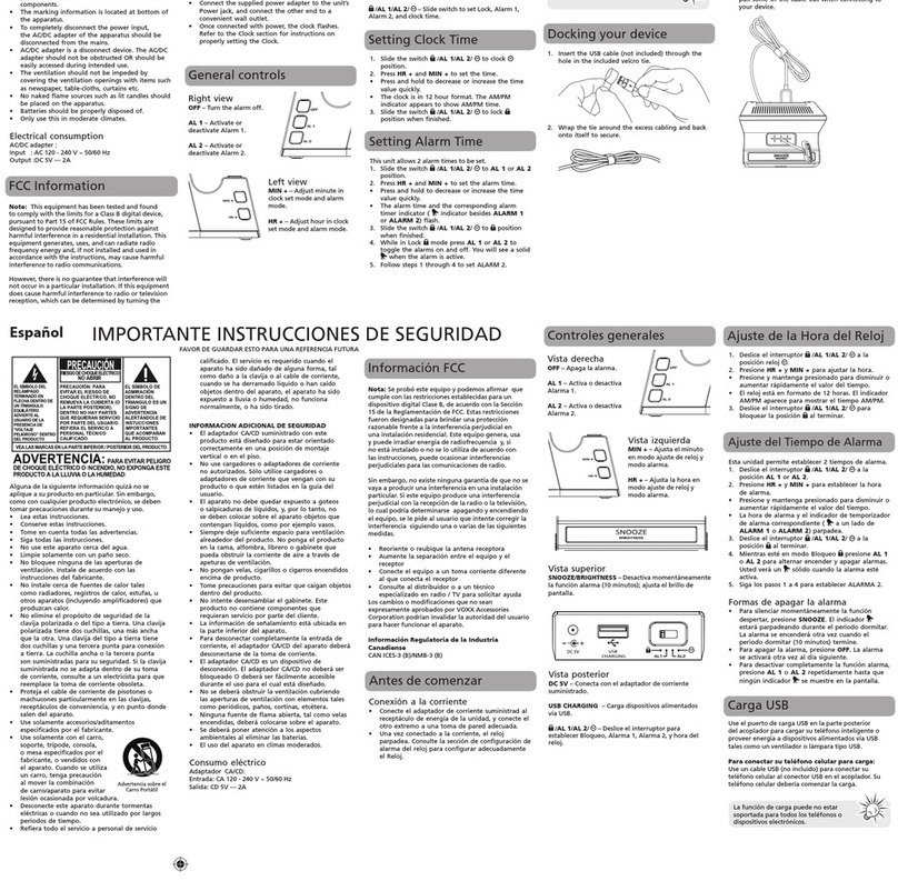 RCA RCD215 User manual