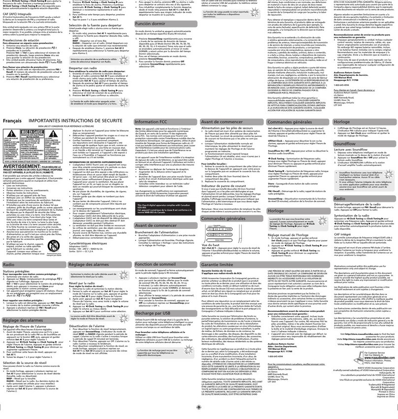 RCA RC250BK User manual