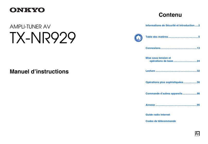 Onkyo TX-NR929 Mounting instructions