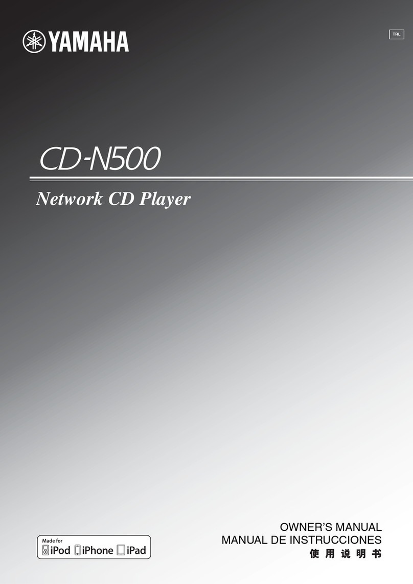 Yamaha CD-N500 User manual Yamaha CD-N500 User manual