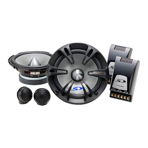 Alpine SPS-171A - Type-S Car Speaker user guide