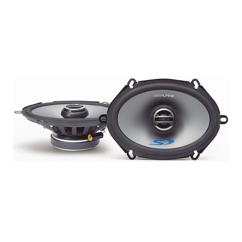 Alpine sps-507 - Type-S Car Speaker user guide