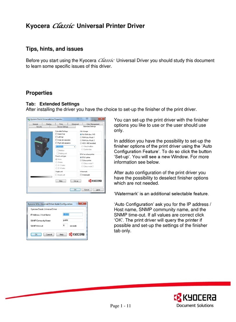 Kyocera FS C5030N - Color LED Printer Driver guide