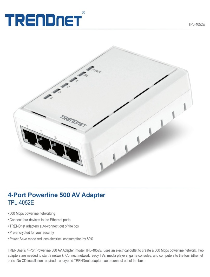 TRENDnet TPL-4052E User manual