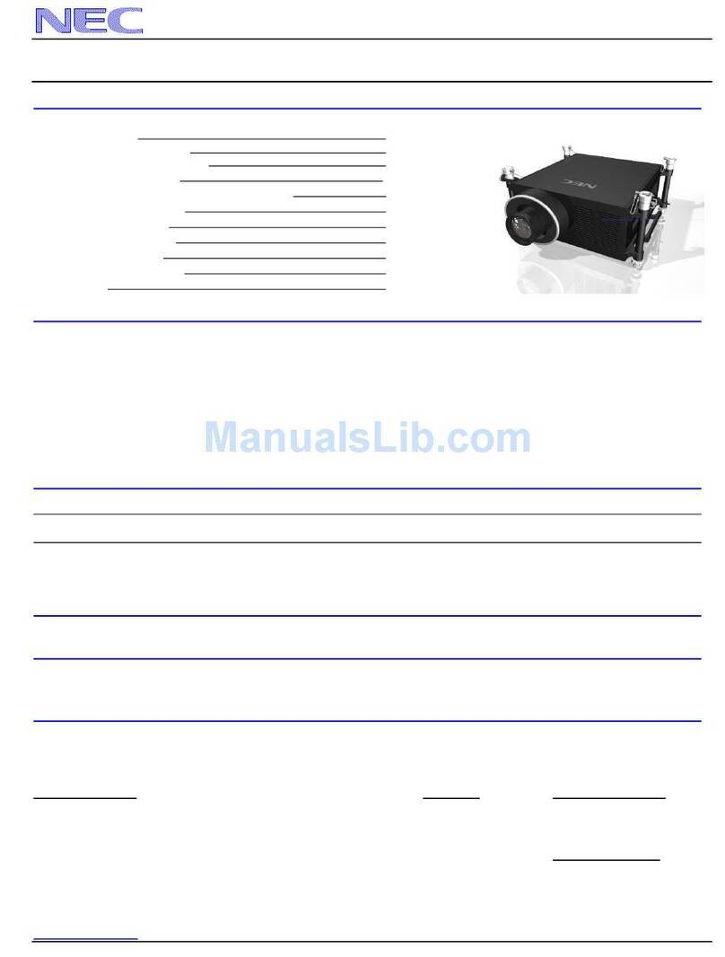 NEC NP-PH1400U User manual