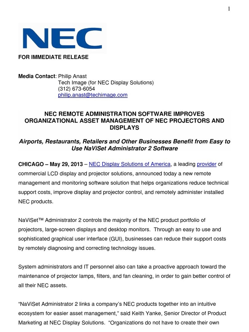 NEC NP-PH1400U manual
