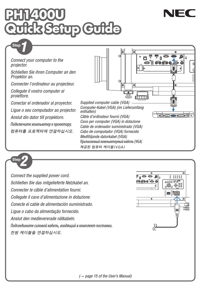 NEC NP-PH1400U User manual