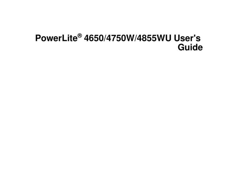 Epson PowerLite 4650 User manual