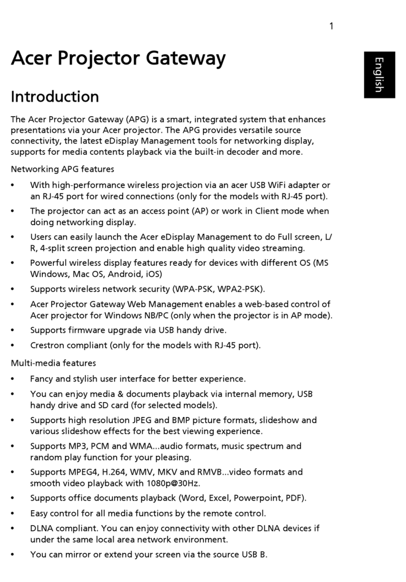 Acer P5207B Series manual