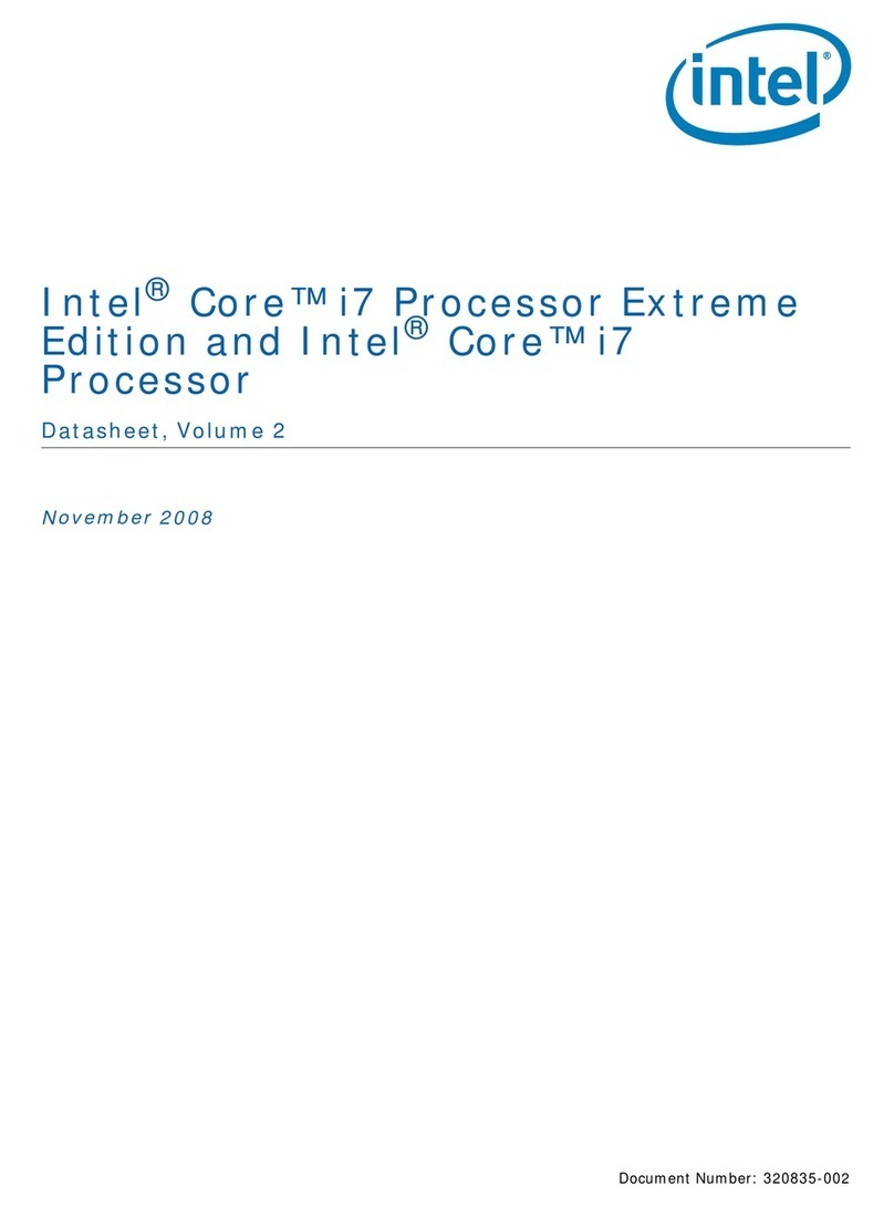 Intel BX80605I7870 - Core i7 2.93 GHz Processor User manual