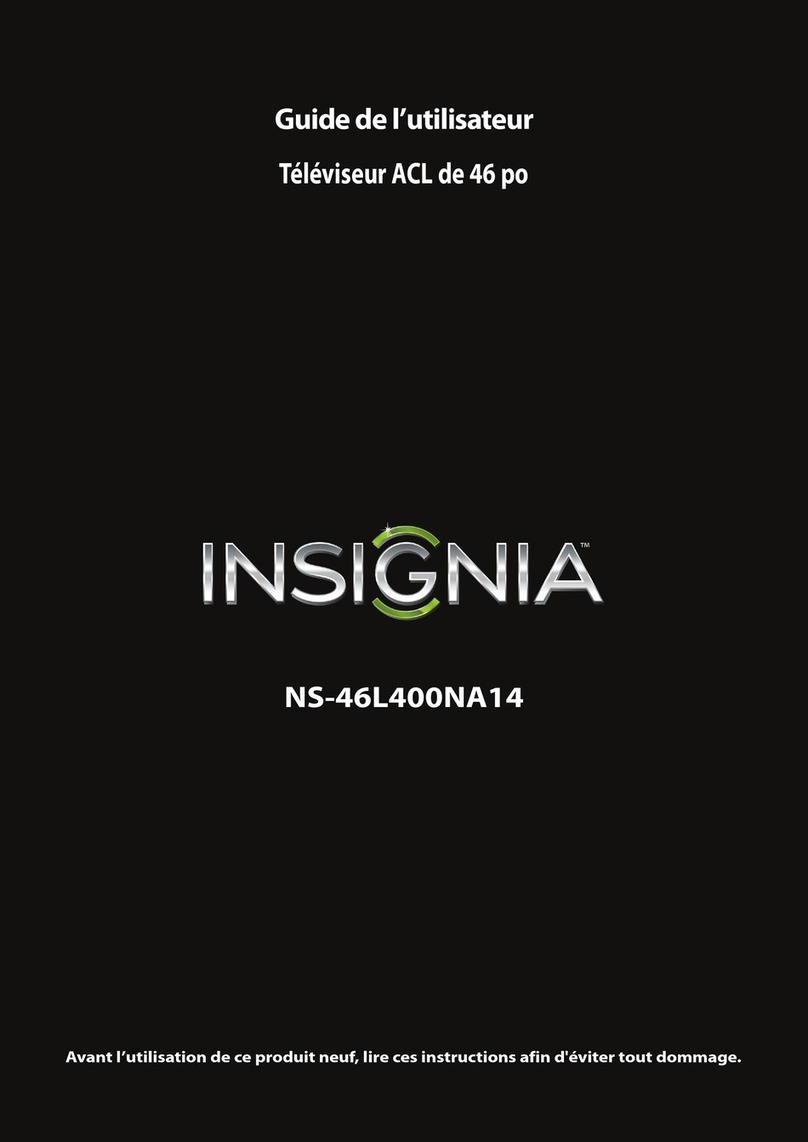 Insignia NS-46L400NA14 Quick start guide