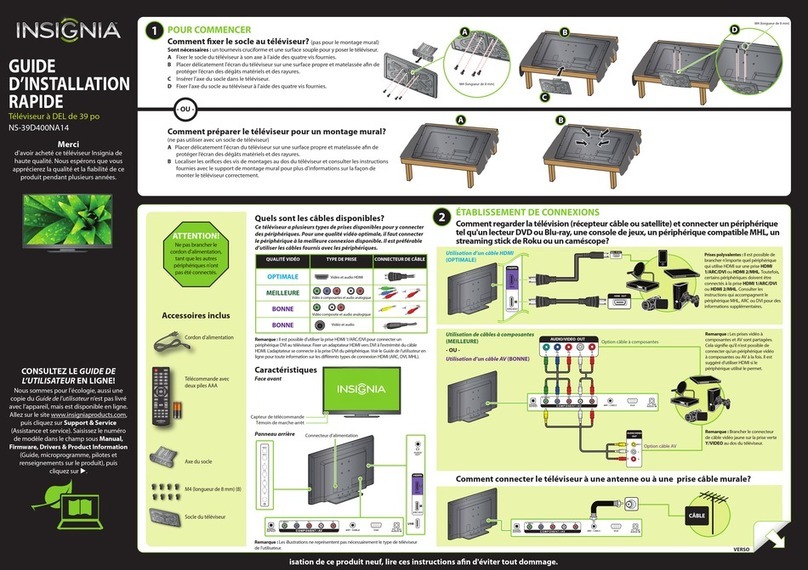 Insignia NS-39D400NA14 User manual