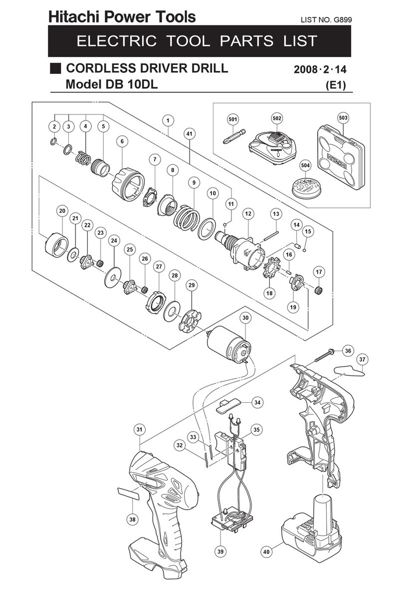 Hitachi DB10DL User manual