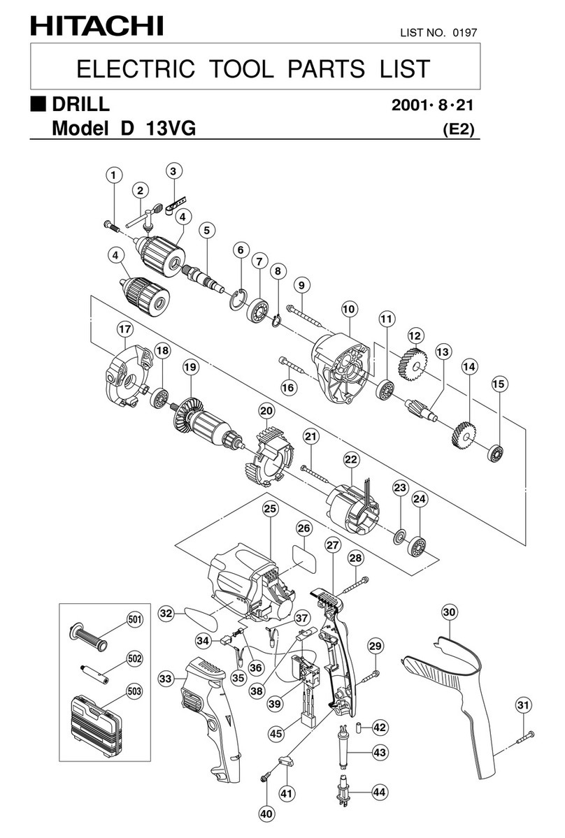 Hitachi D 13VG User manual