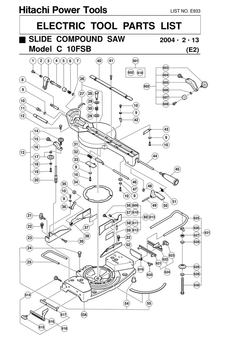 Hitachi C 10FS parts list